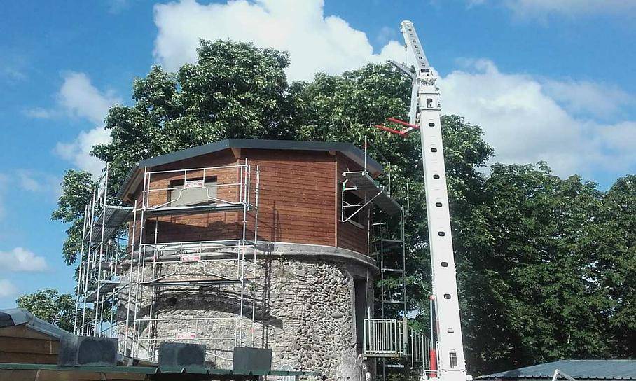Montage de l'extension octogonale